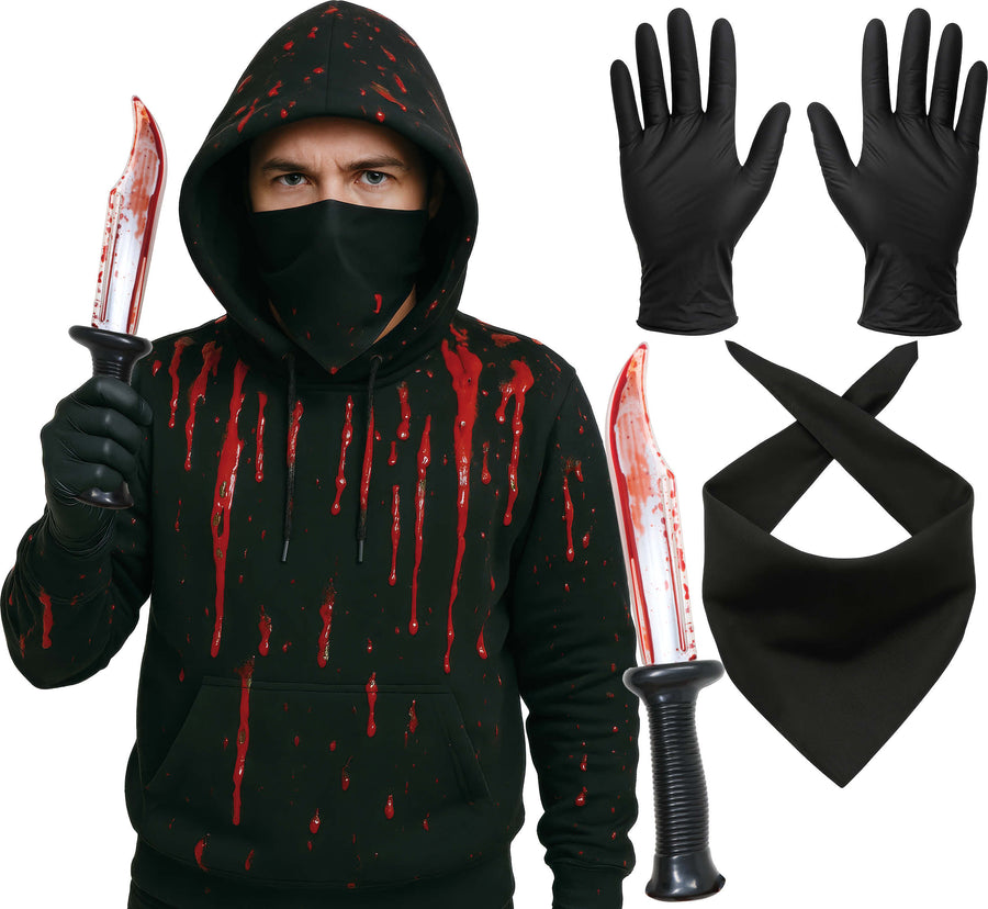Halloween Mörder Messer Handschuhe