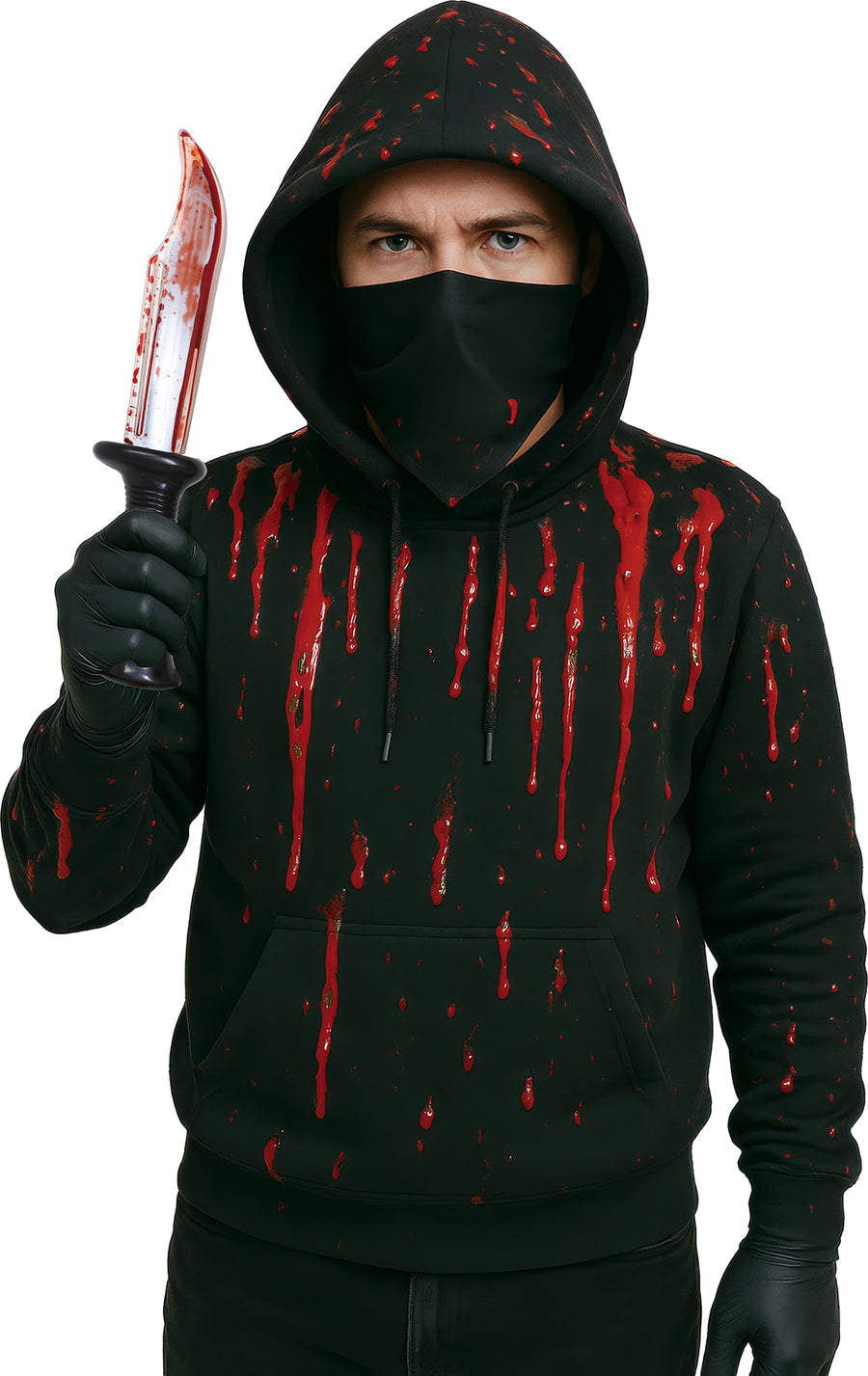 GP29363 – Halloween Mörder Messer Handschuhe – Farbe: Mehrfarbig, Ansicht 2