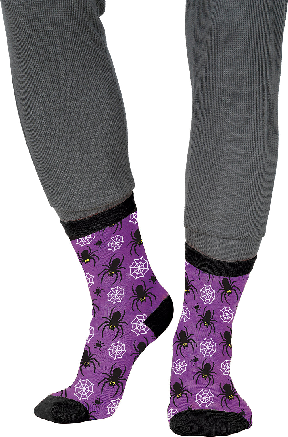 GP29373 – Halloween Spinnen Socken Grusel Nacht – Größe: 37 - 41, 42 - 48 – Farbe: Mehrfarbig