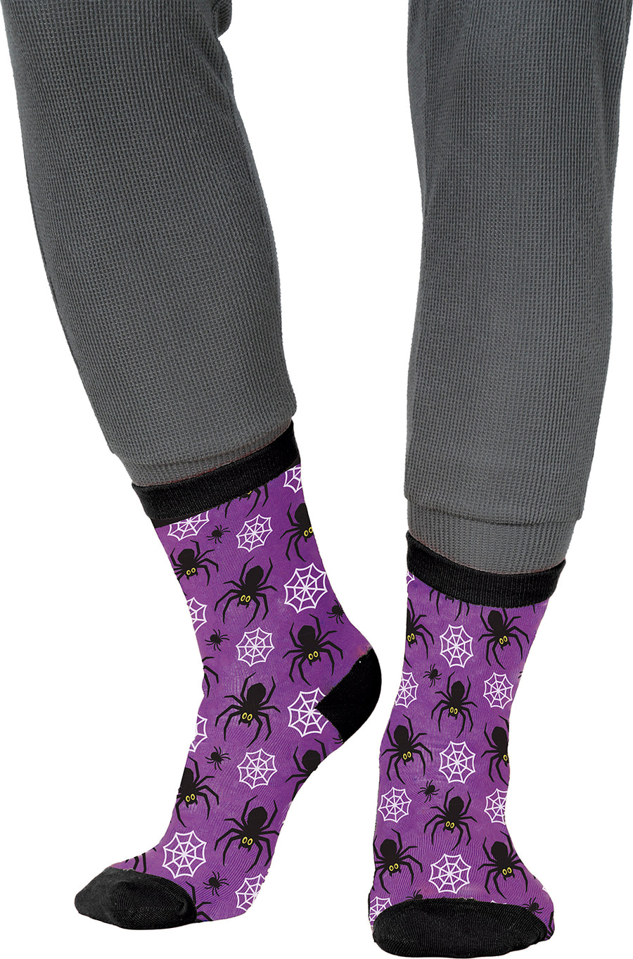 GP29373 – Halloween Spinnen Socken Grusel Nacht – Größe: 37 - 41, 42 - 48 – Farbe: Mehrfarbig, Ansicht 2