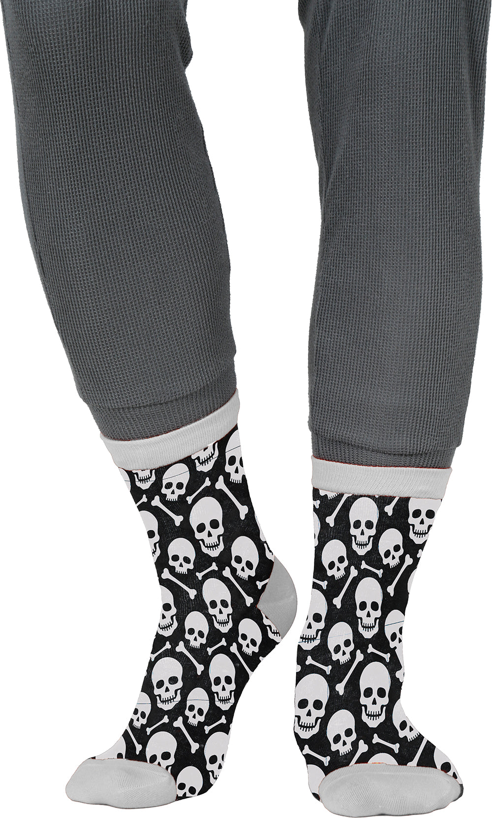 GP29375 – Skelett Piraten Socken Totenkopf – Größe: 22 - 28, 28- 35 – Farbe: Mehrfarbig