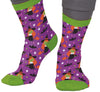 GP29381 – Hexe Halloween Socken Magische – Größe: 37 - 41, 42 - 48 – Farbe: Mehrfarbig