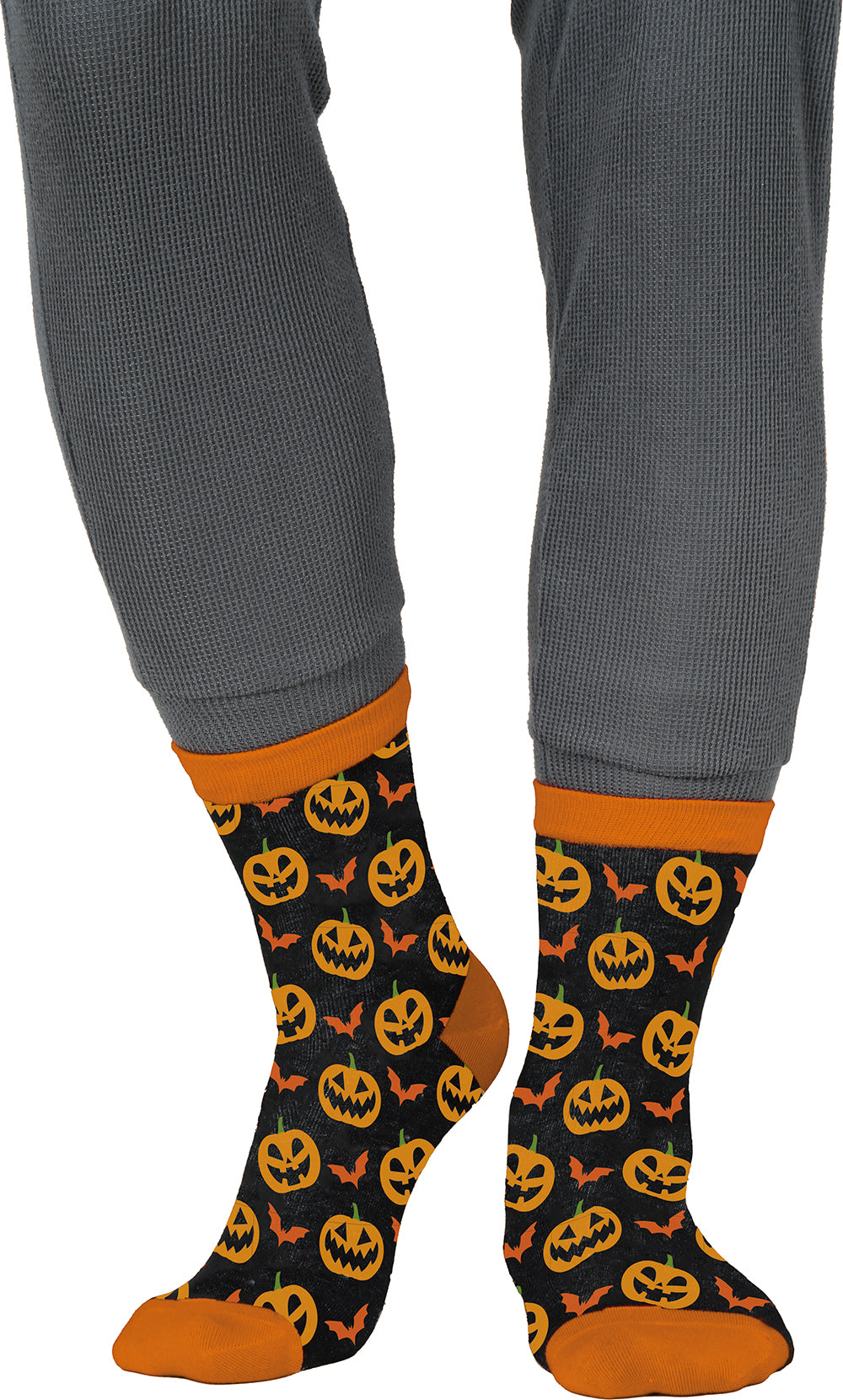 GP29389 – Halloween Kürbis Socken Gruselige Kürbisse – Größe: 37 - 41, 42 - 48 – Farbe: Mehrfarbig
