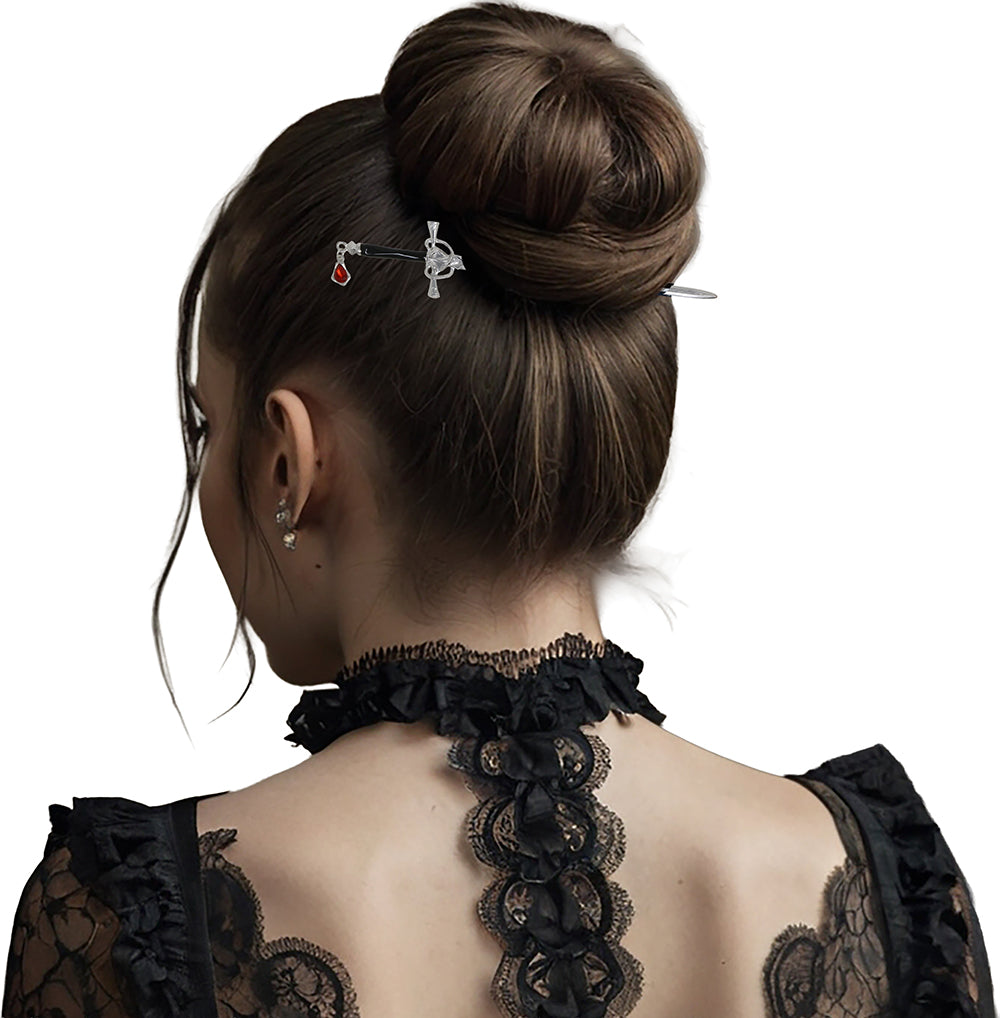 GP29407 – Halloween Haarnadel Gothic Design Schwert – Farbe: Mehrfarbig