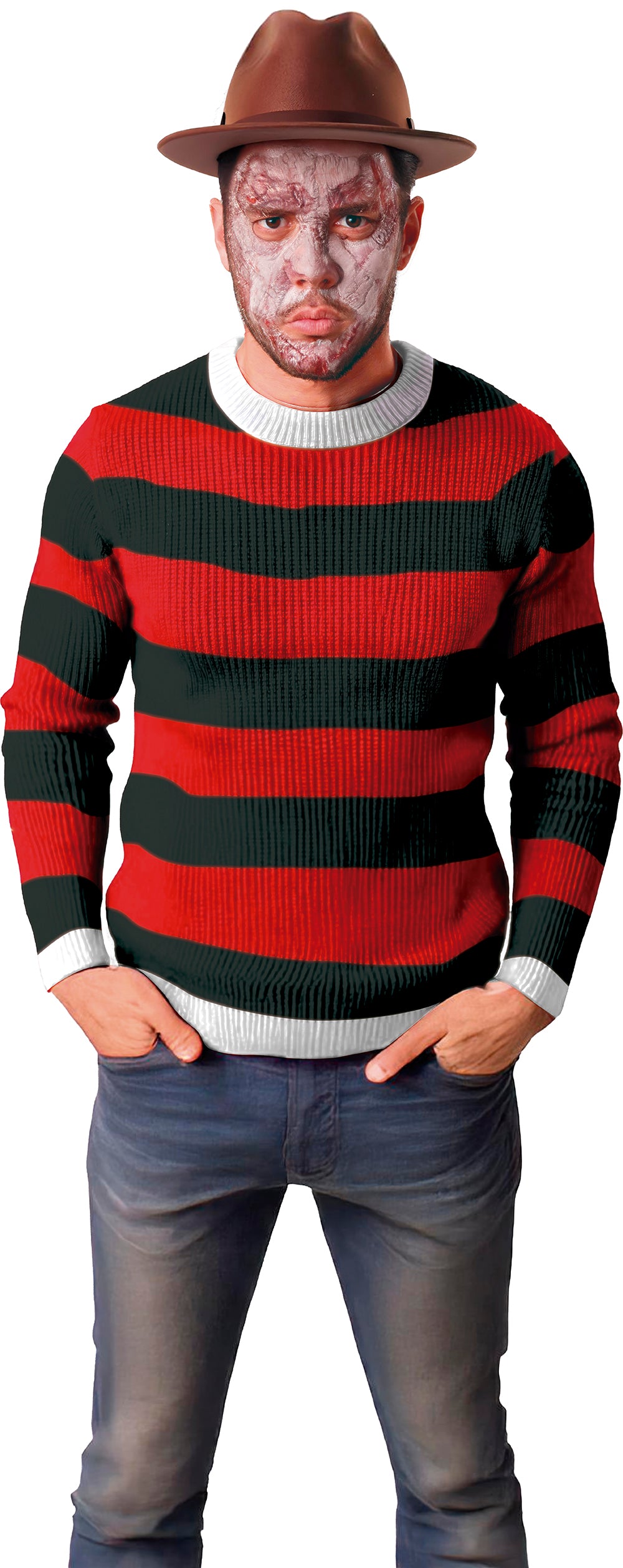 GP29412 – Halloween Albtraum Pullover Grusel – Größe: 48 - 50 (M), 52 - 54 (L) – Farbe: Mehrfarbig