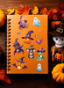 GP29417 – Halloween Hexe Sticker Lustige Geister – Farbe: Mehrfarbig