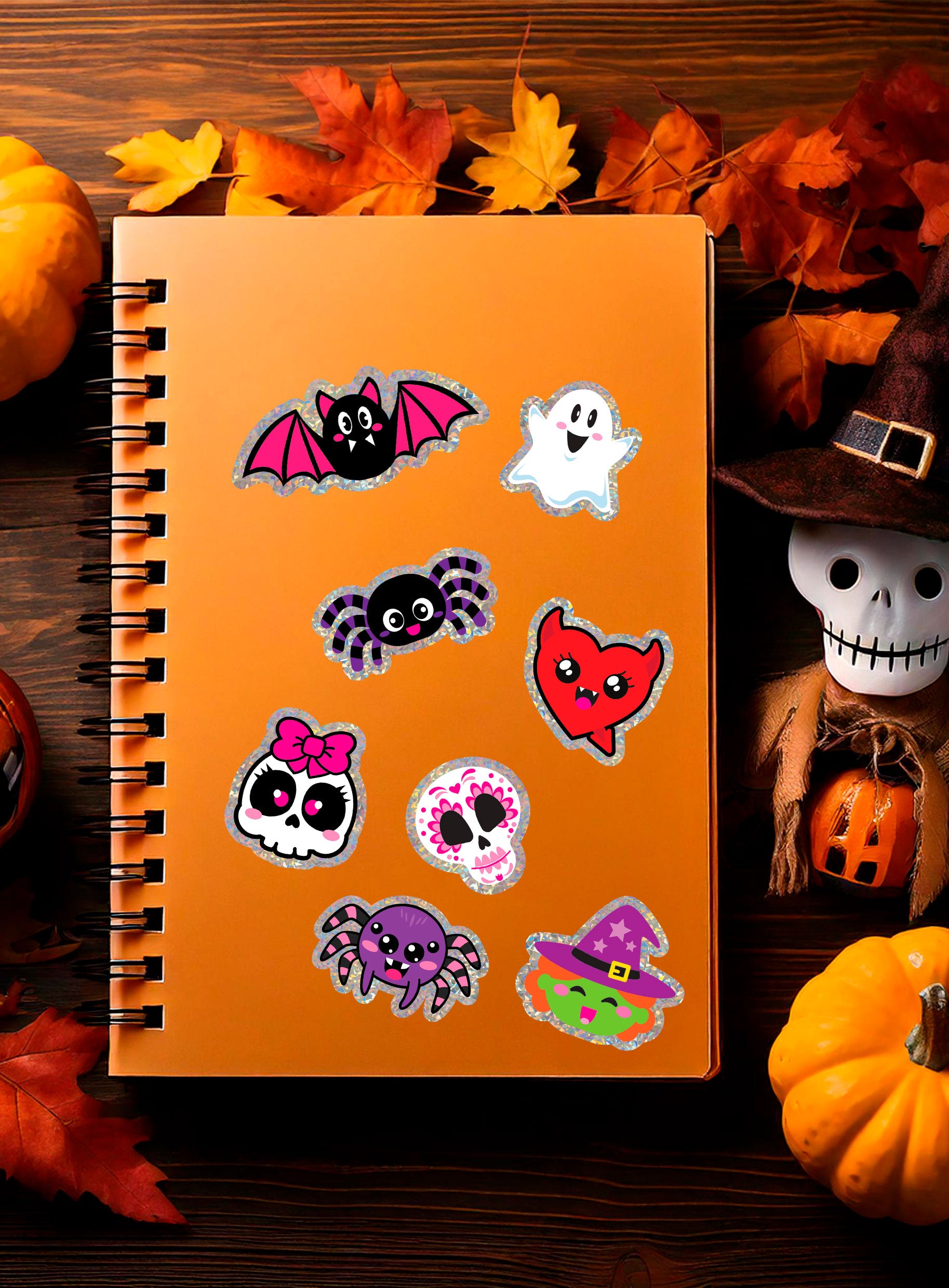 GP29419 – Halloween Sticker Set Bunter Spaß Geistermonster – Farbe: Mehrfarbig