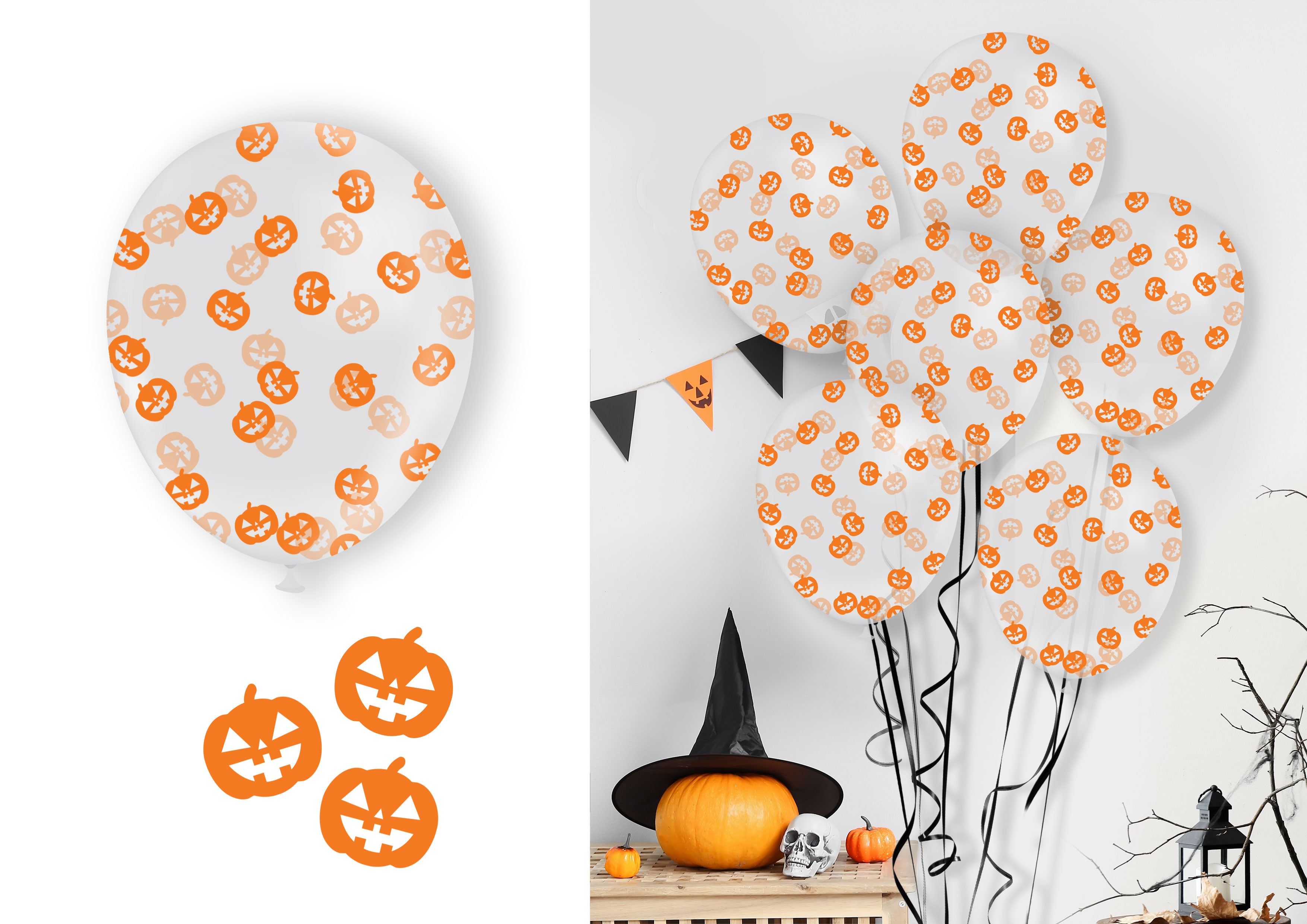 GP29431 – Halloween Kürbis Luftballons Party – Farbe: Orange