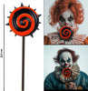 GP29435 – Clown Horror Lutscher Halloween Rot Schwarz – Farbe: Rot / Schwarz