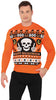 GP29440 – Halloween Kürbis Totenkopf Pullover – Größe: 48 - 50 (M), 52 - 54 (L) – Farbe: Mehrfarbig