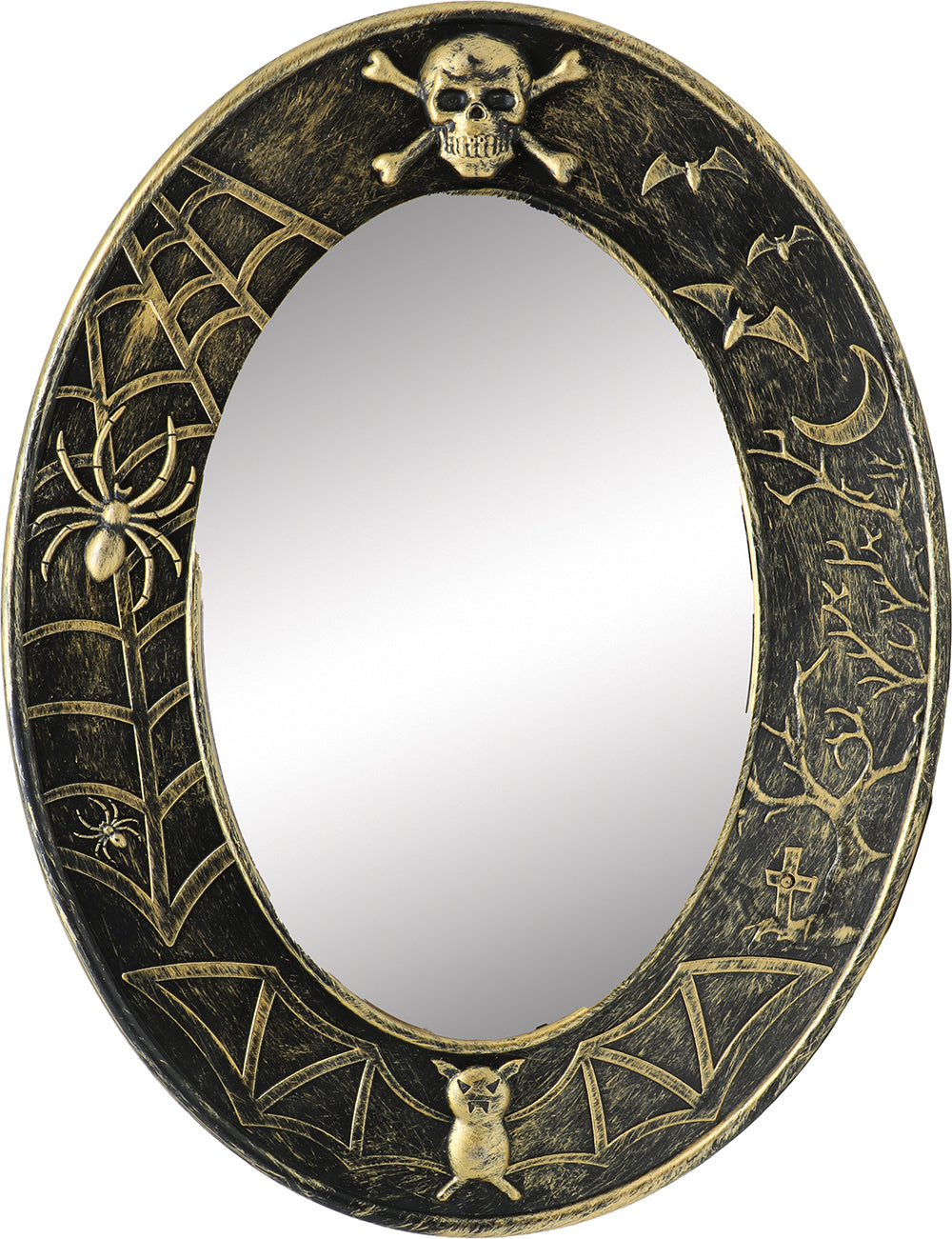 GP29452 – Halloween Spiegel Grusel Gesicht Sound – Farbe: Bronze