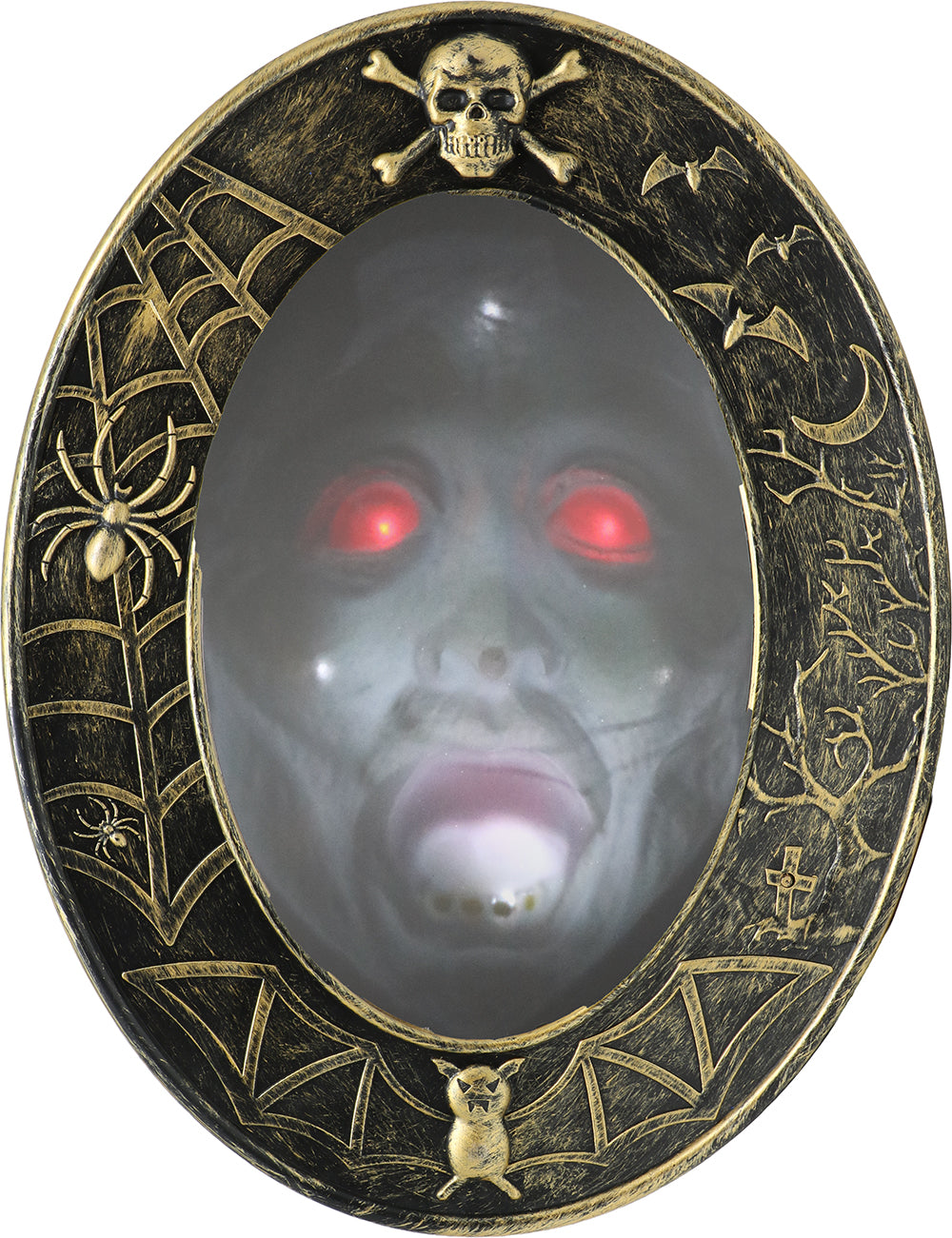 GP29452 – Halloween Spiegel Grusel Gesicht Sound – Farbe: Bronze