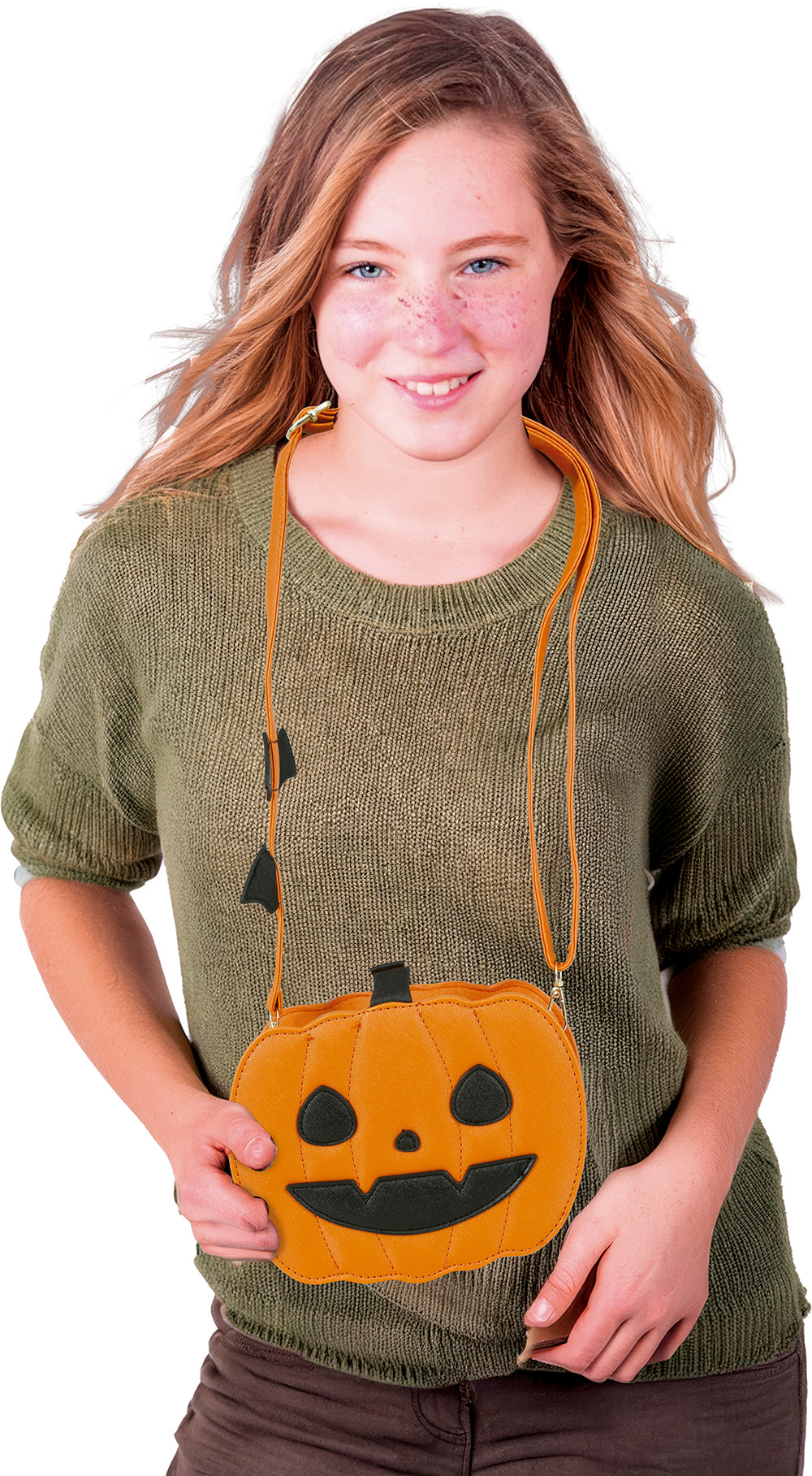 GP29460 – Halloween Kürbis Tasche Orange – Farbe: Schwarz