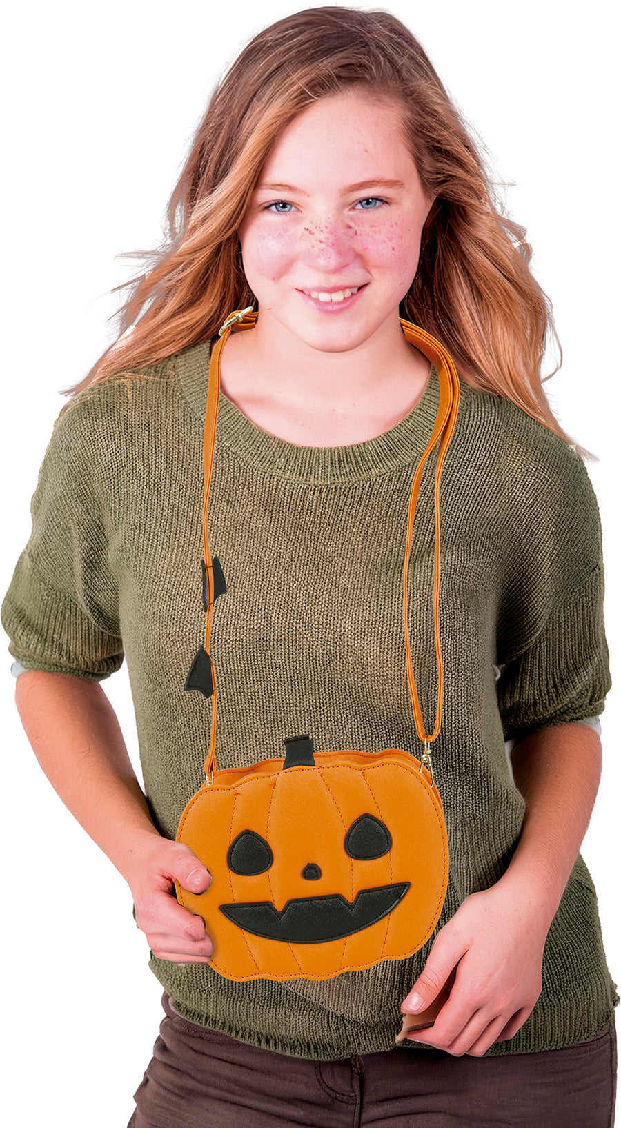 GP29460 – Halloween Kürbis Tasche Orange – Farbe: Schwarz, Ansicht 2