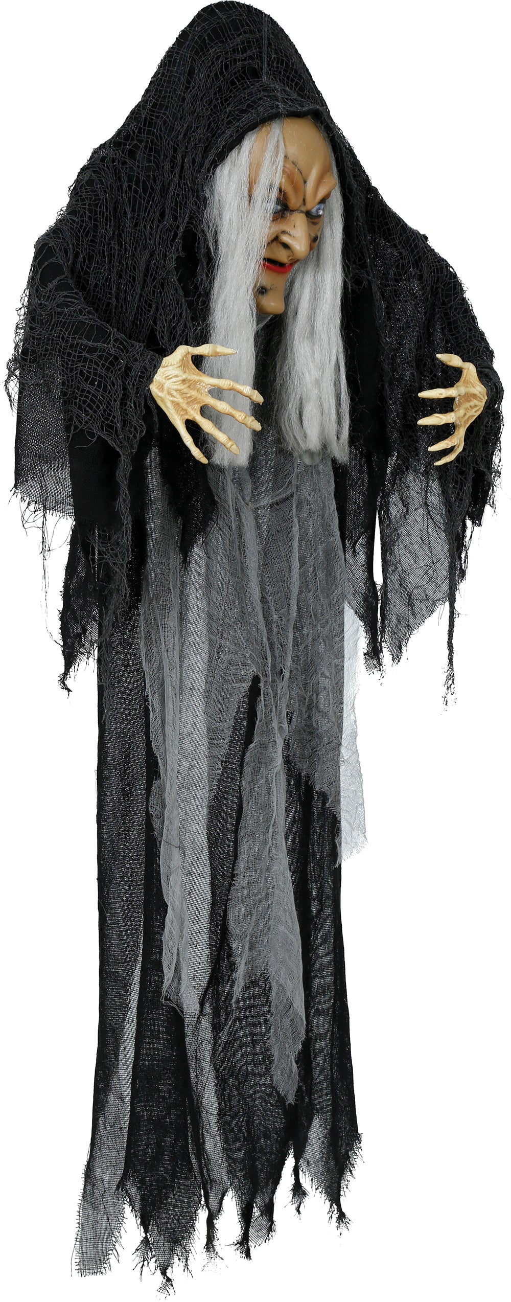 GP29463 – Hexe Halloween Hängedeko Beweglich – Farbe: Schwarz / Grau