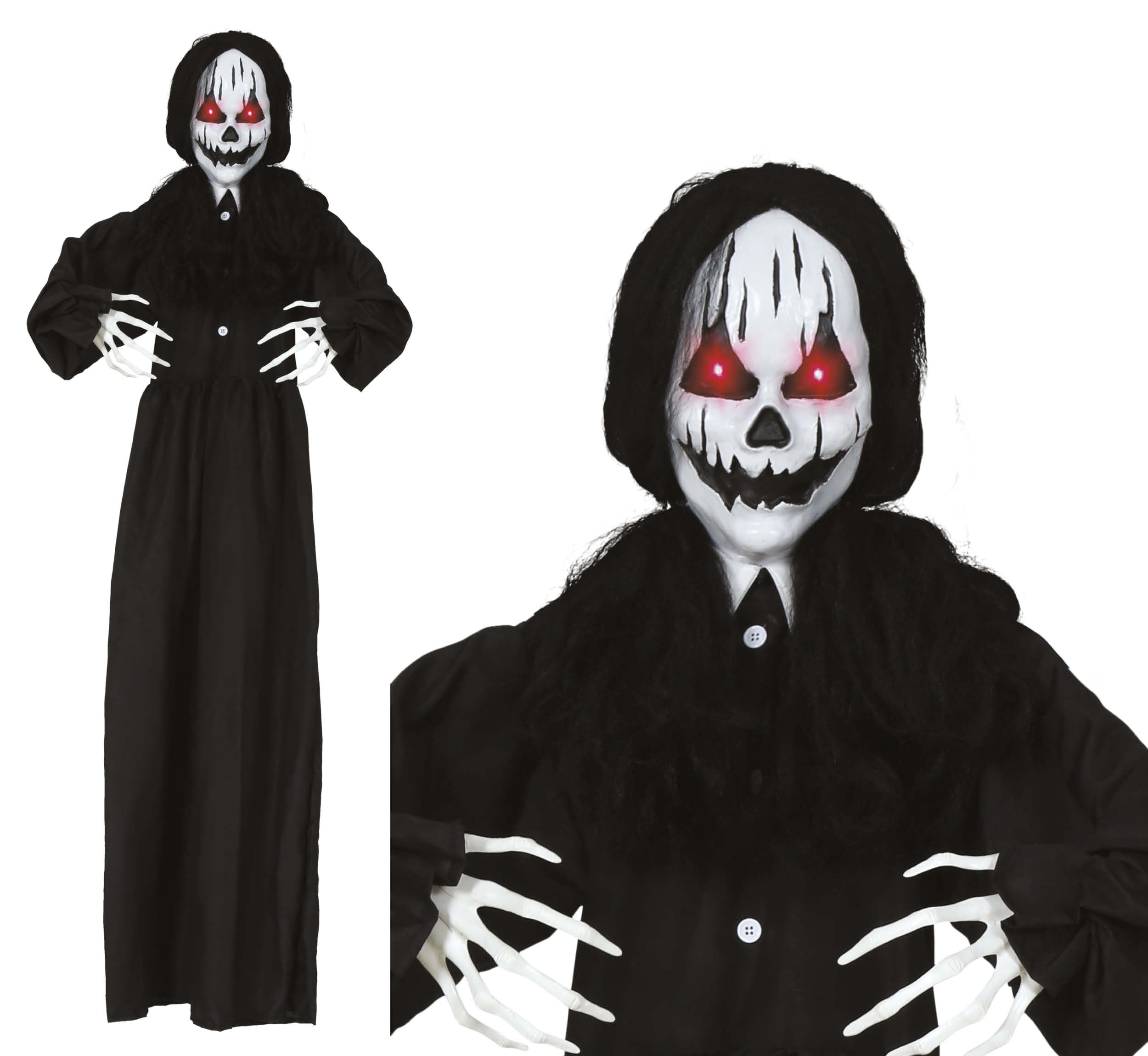 GP29464 – Halloween Horrorpuppe Hängedekoration – Farbe: Schwarz