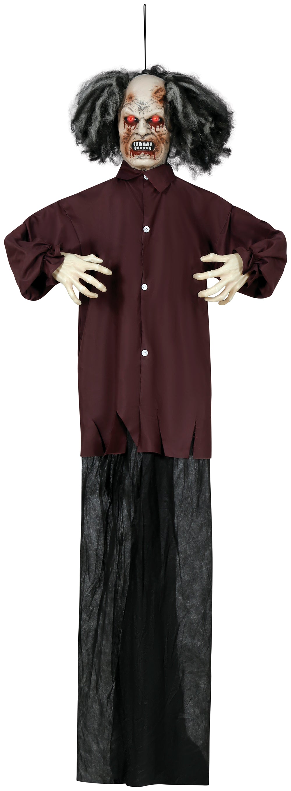 GP29466 – Skelett Zombie Halloween Dekoration – Farbe: Schwarz / Grau