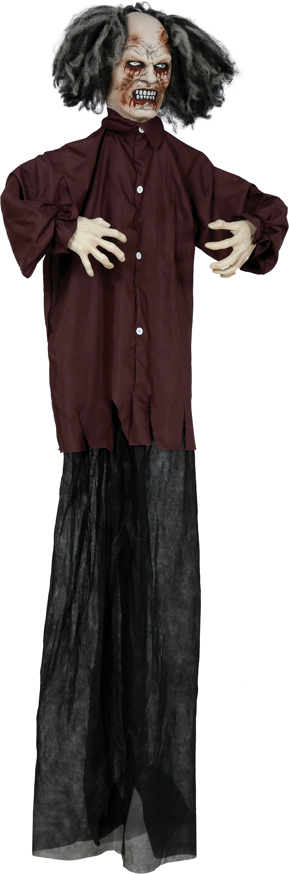 GP29466 – Skelett Zombie Halloween Dekoration – Farbe: Schwarz / Grau