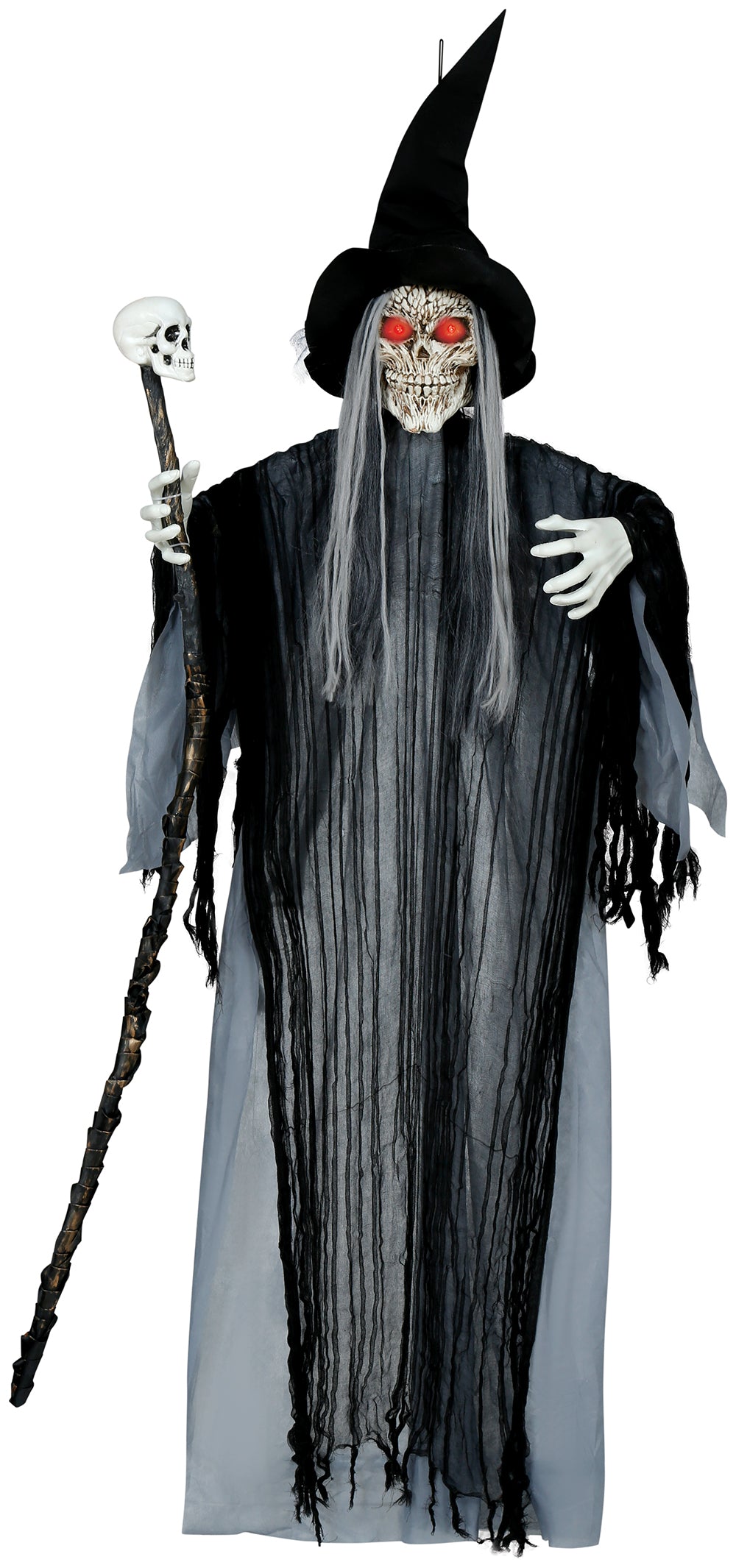 GP29467 – Hexe Halloween Dekoration Gruselig – Farbe: Schwarz / Grau