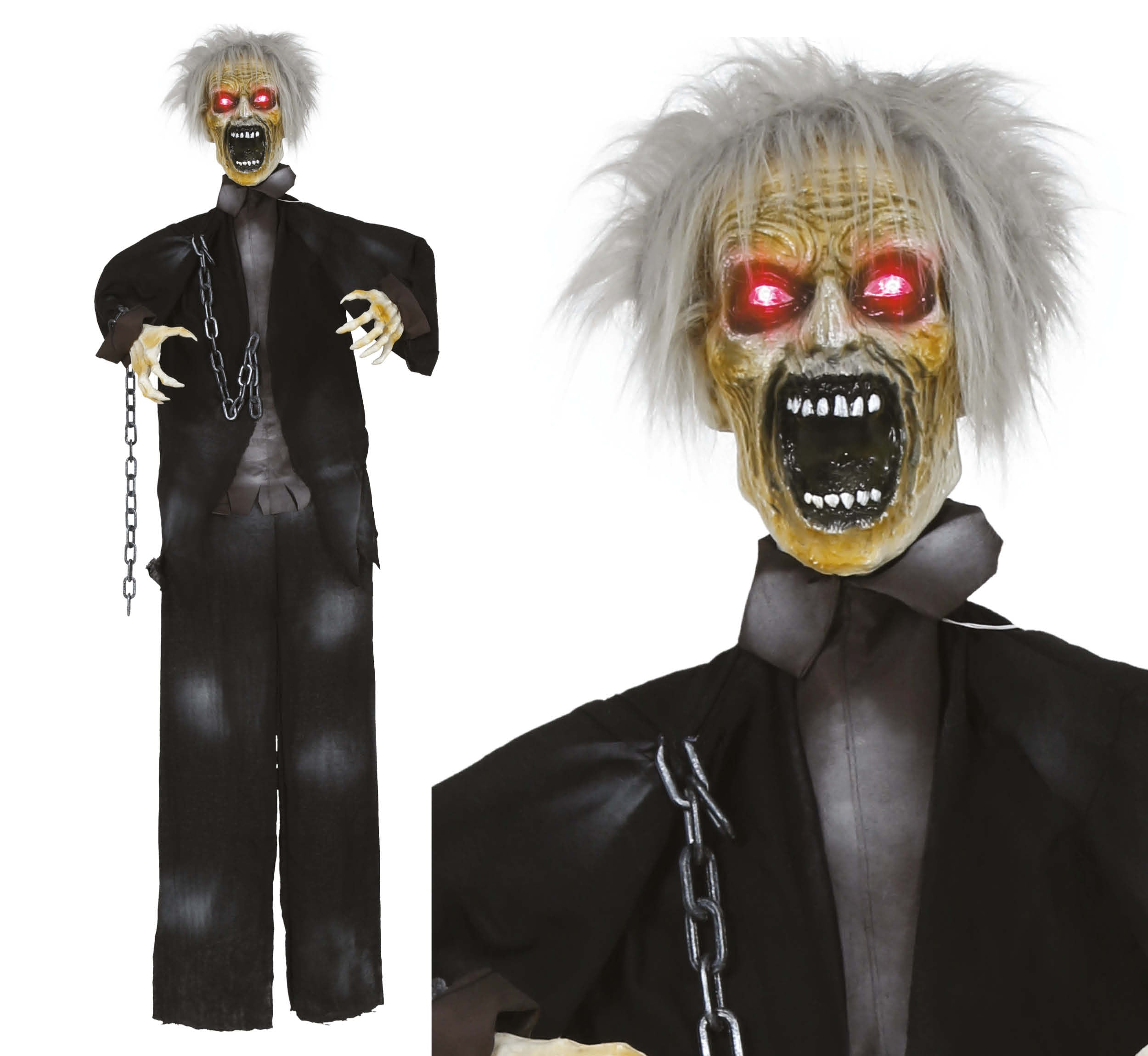 GP29468 – Zombie Halloween Dekoration – Farbe: Schwarz / Grau