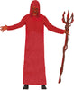 GP29473 – Halloween Dämonischer Sensenmann Tunika – Größe: 52 - 54 (L) – Farbe: Rot