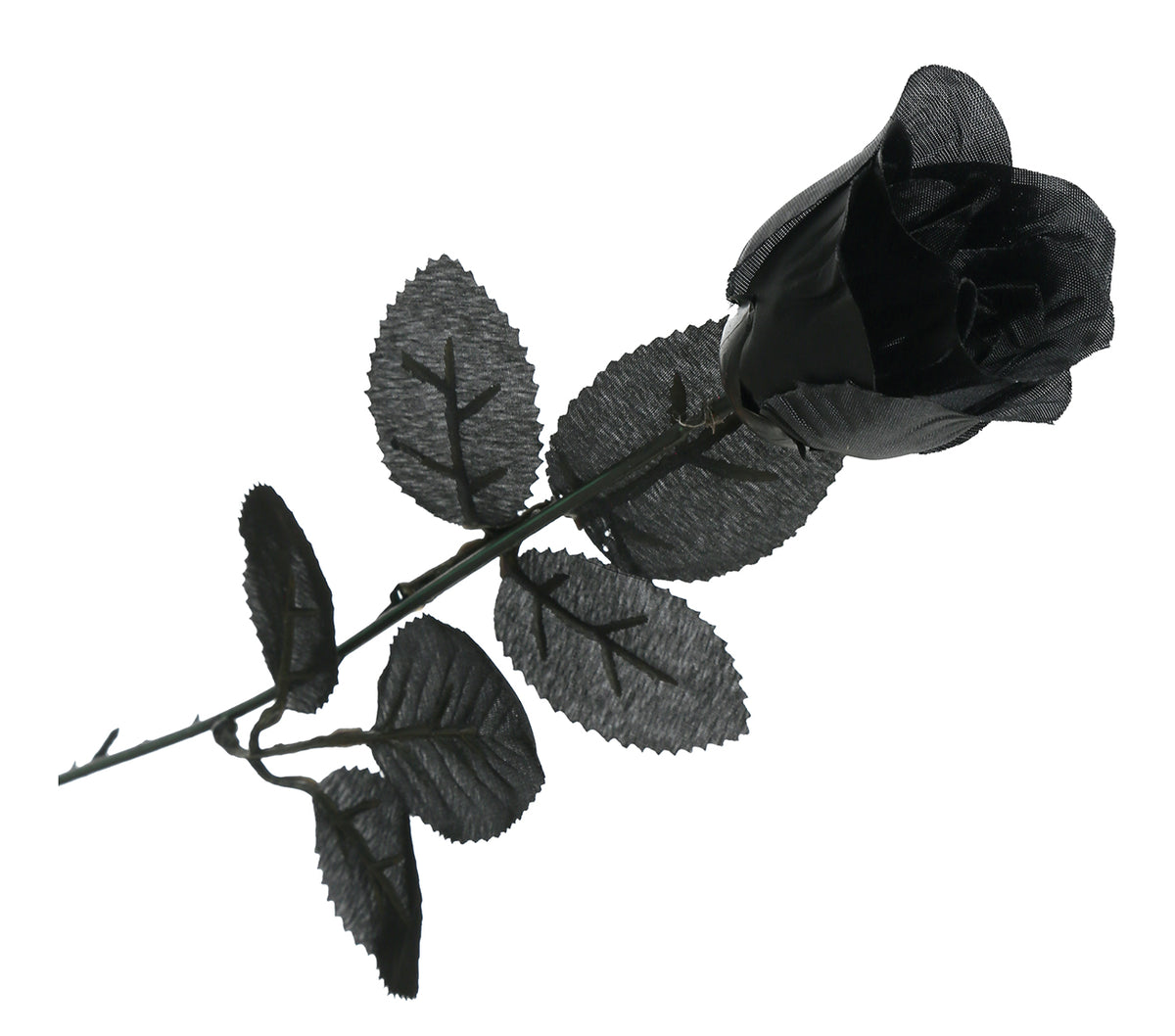 GP19900 – Schwarze Rose 42 cm langstielig – Farbe: Schwarz