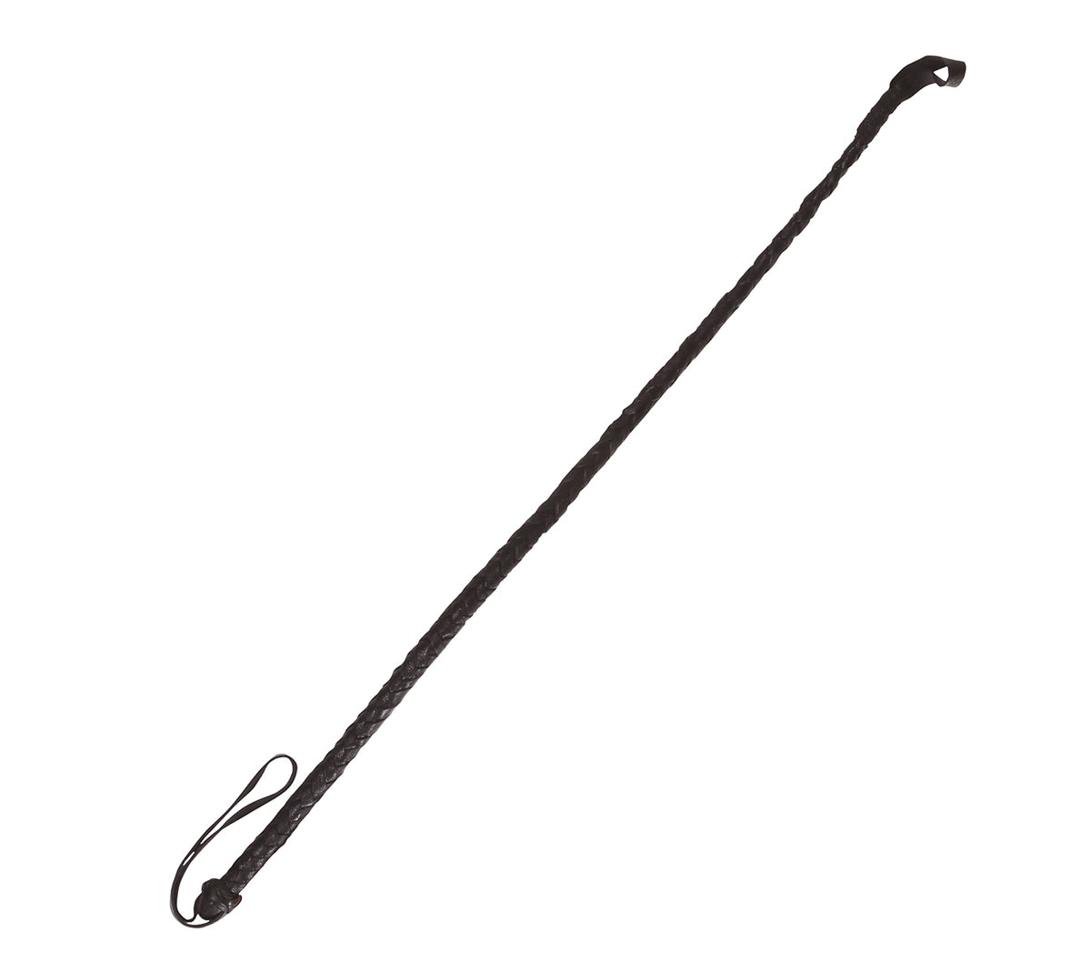 GP16833 – Reitpeitsche für Erwachsene 60 cm geflochten – Farbe: Schwarz