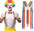 Clown Hosenträger für Erwachsene bunt