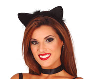 Katzenohren Haarreif für Damen schwarz, Bild 2