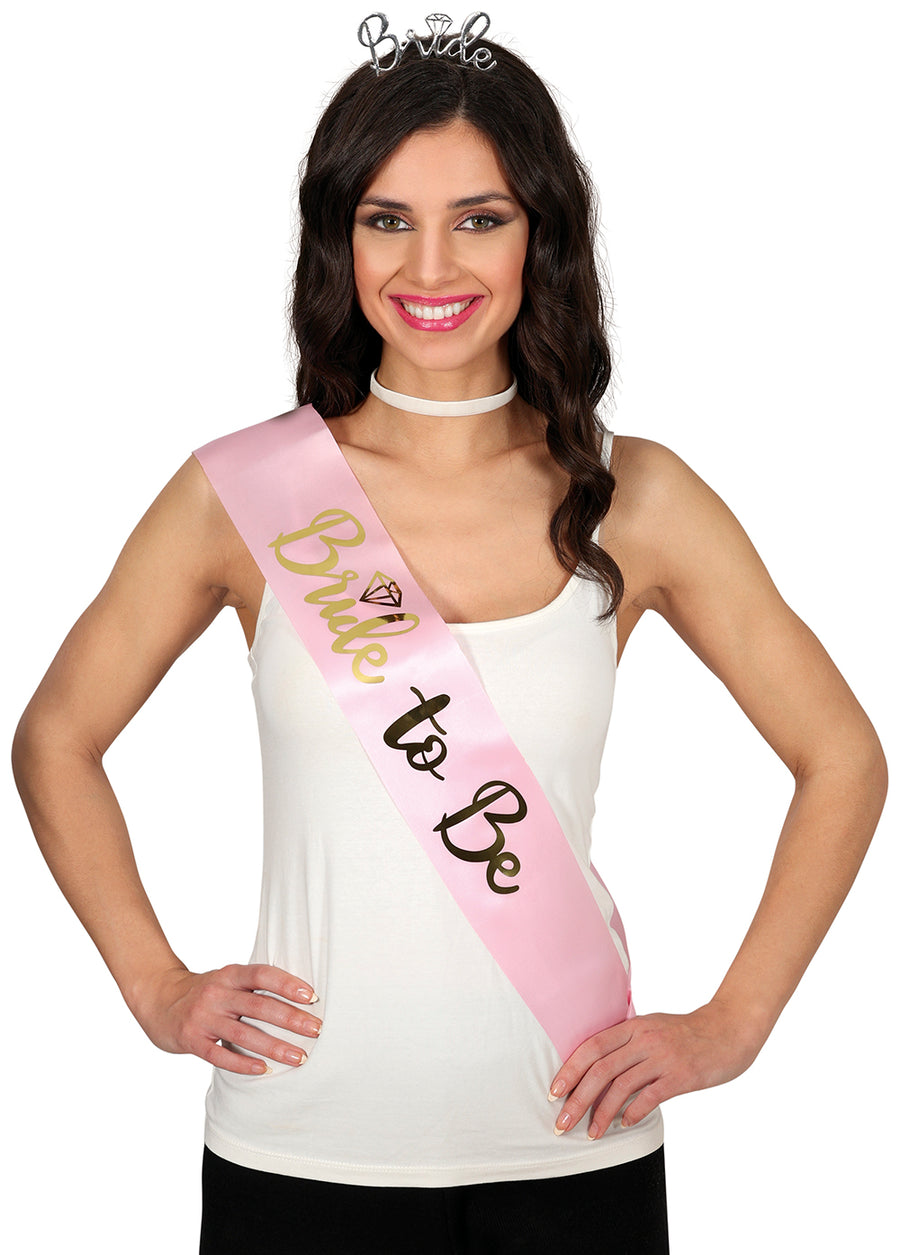 GP31190 – Bride to Be Schärpe für Damen – Farbe: Pink, Schwarz, Ansicht 2
