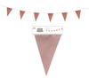 GP7263 – Party Stimmung Rosen Gold Wimpel Girlande – Farbe: RosÉgold 