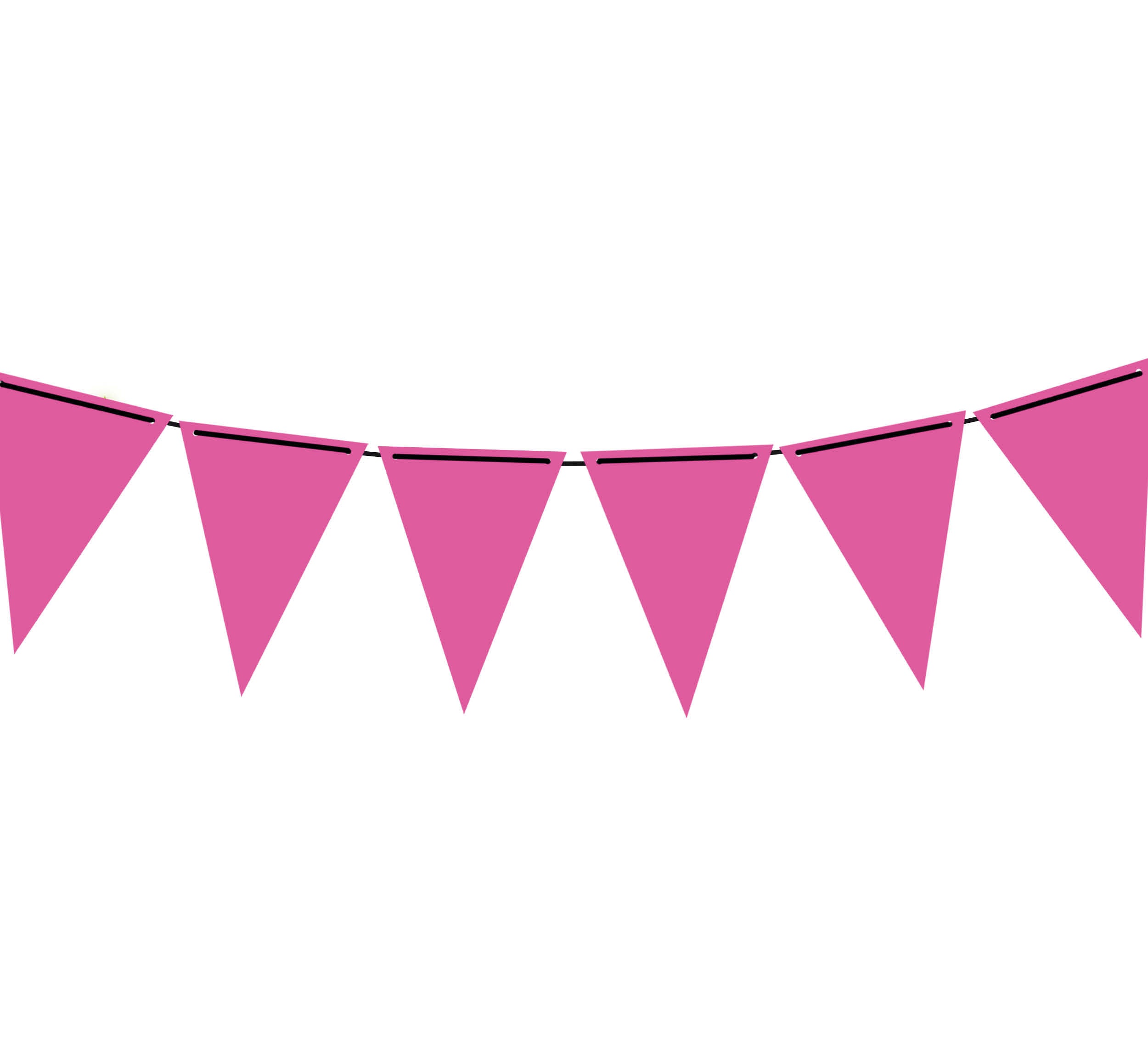GP31041 – Party Neon Wimpel Girlande 300 cm – Farbe: Pink