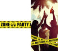 Party Zone Absperrband 6 m gelb schwarz