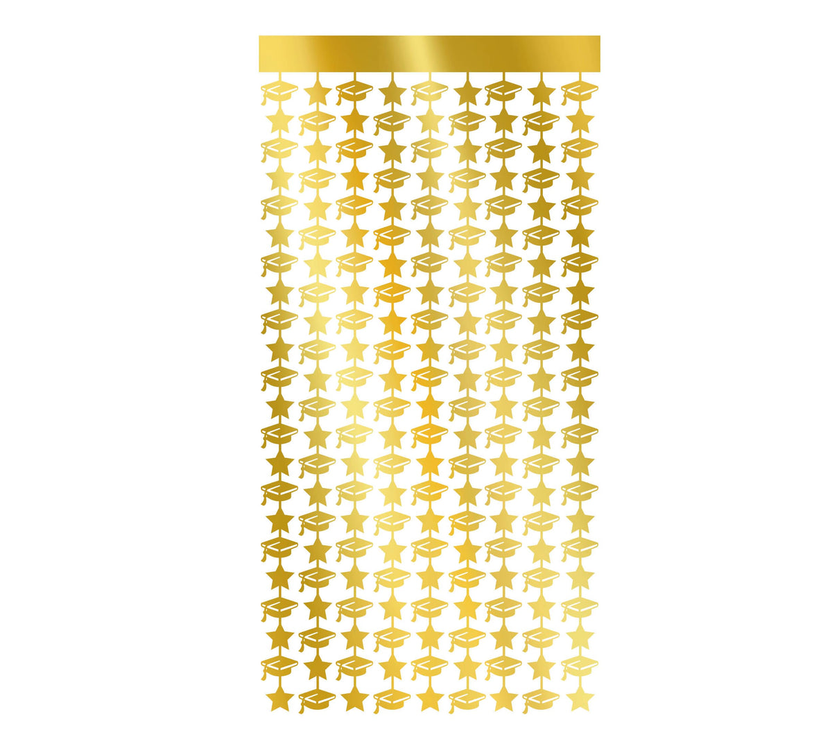GP31161 – Absolventen Feier Dekoration Vorhang Gold – Farbe: Gold