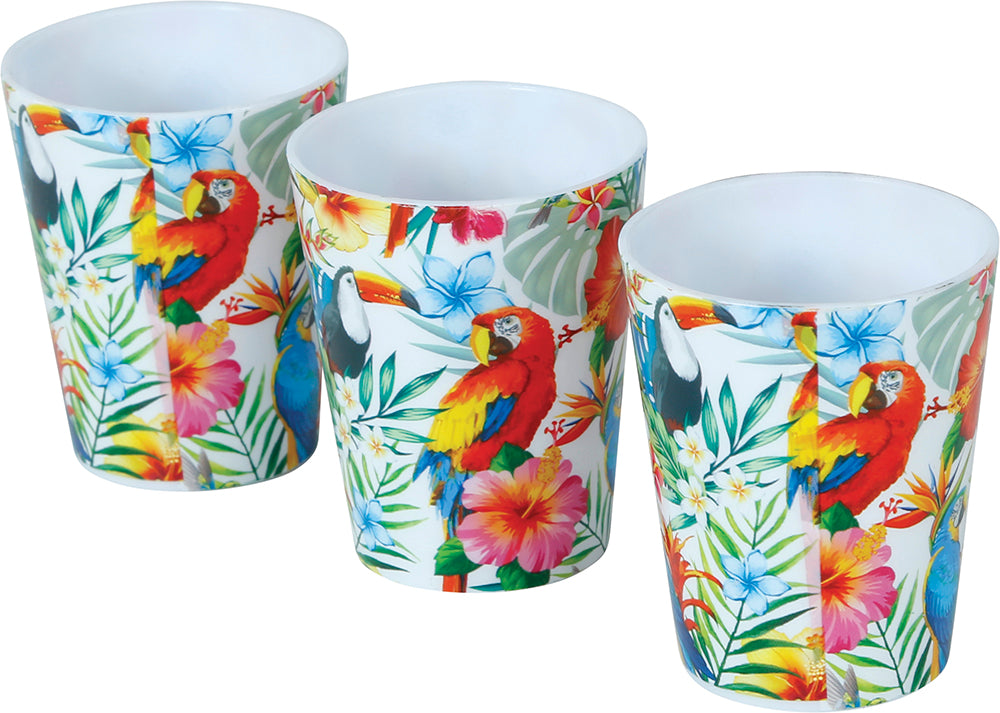 GP31172 – Hawai Sommer Party Tropische Schnapsgläser – Farbe: Mehrfarbig, Braun, Blau, Orange