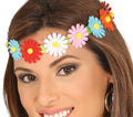 Hippie Blumen Haarband für Damen bunt