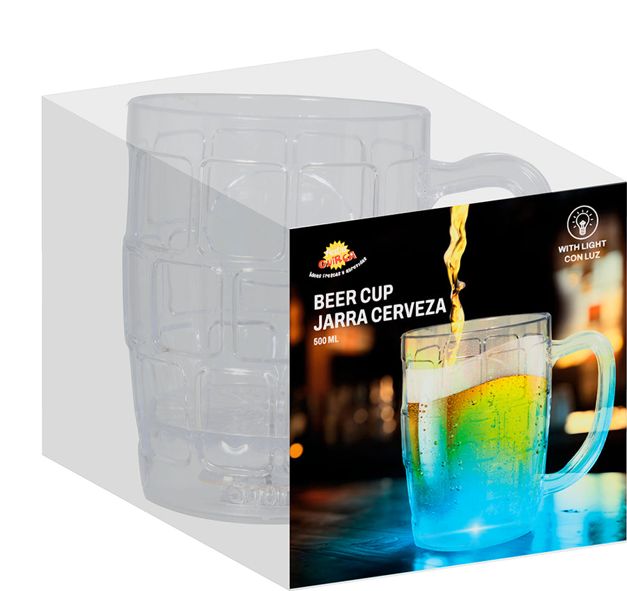 GP31182 – Bierkrug Partyklassiker Trinkgefäß – Farbe: Transparent, Ansicht 2