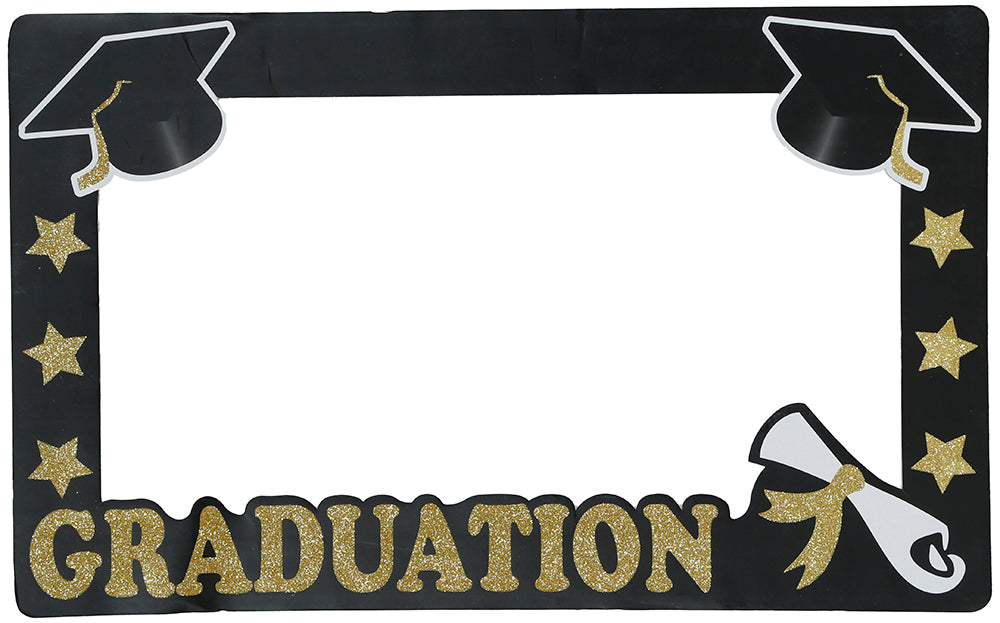 GP31188 – Absolventen Photobooth Rahmen Party – Farbe: Schwarz