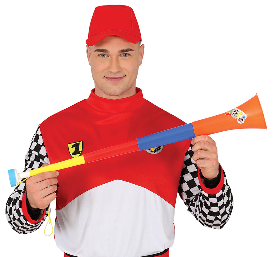 GP31202 – Sportliche Karnevalstrompete Aufklappbar – Farbe: Mehrfarbig, Ansicht 2