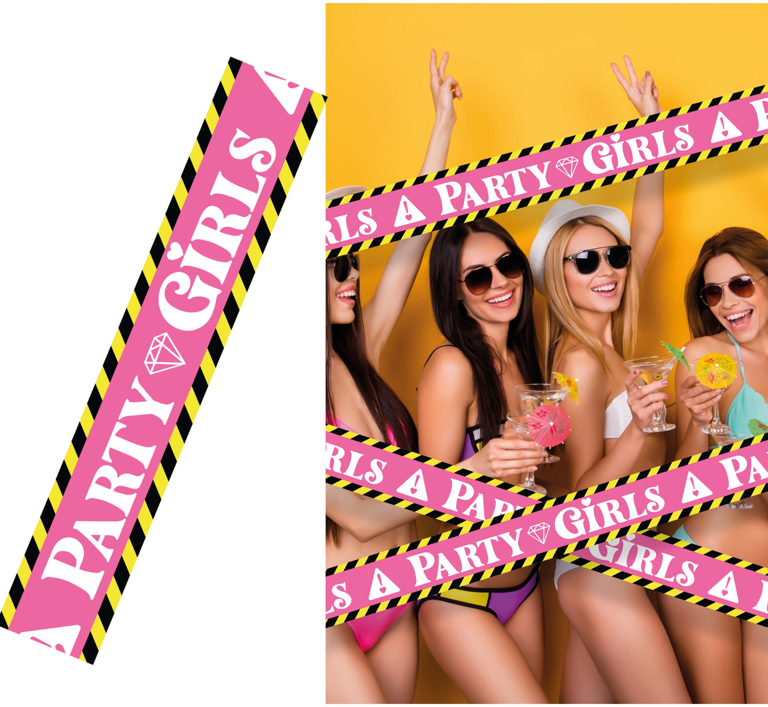 GP31204 – Junggesellenabschied Party Band Mädchen – Farbe: Pink