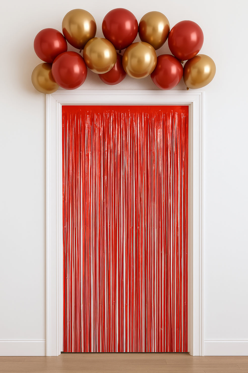 GP31207 – Halloween Vorhang Rot Gruselig – Farbe: Rot