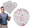 GP31214 – Herzballons Sommerfeiern Abschluss – Farbe: Rot / Weiß