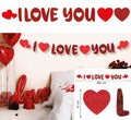 I Love You Girlande 300 cm Glitzer