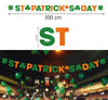 GP31219 – St Patricks Feier Girlande Kleeblatt – Farbe: GrÜn / Orange