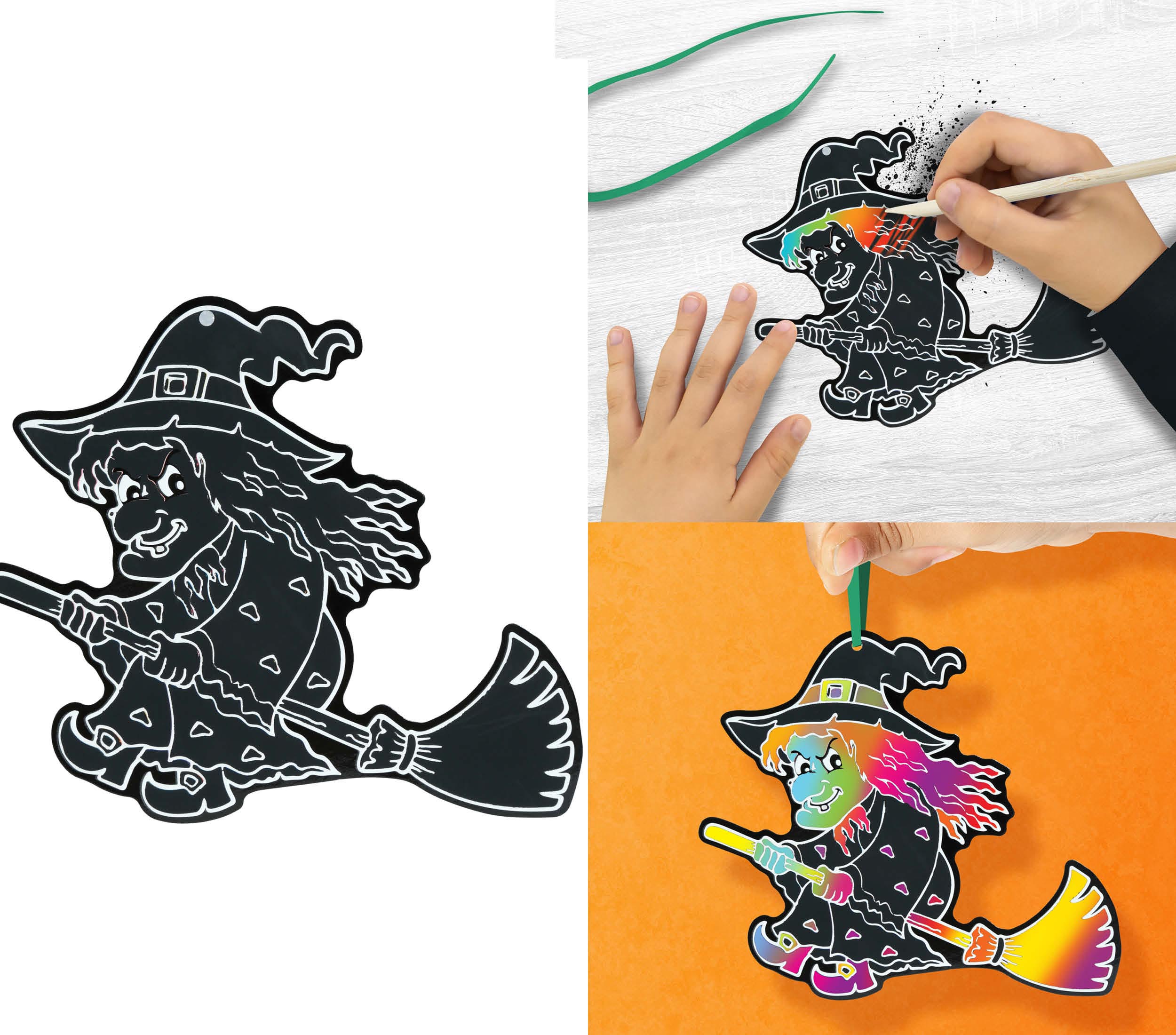 GP31511 – Hexen Gespenster Halloween Silhouetten – Größe: Standard