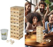 Balance Turm Trinkspiel mit 4 Pinnchen, Bild 1