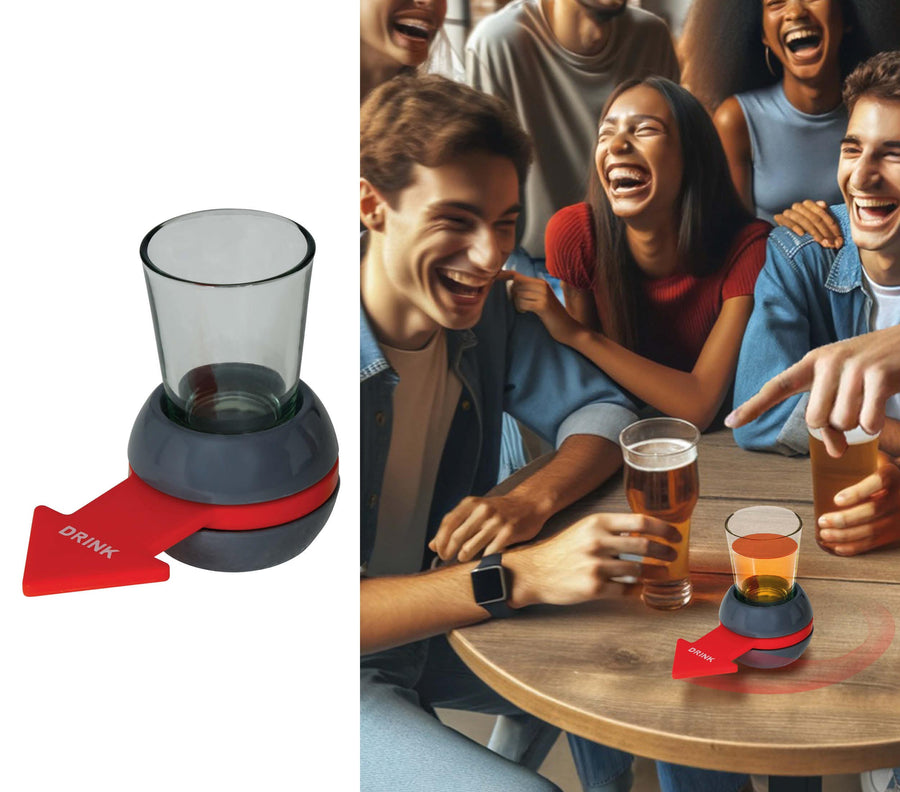 Drehpfeil Trinkspiel mit Pinnchen 10 cm