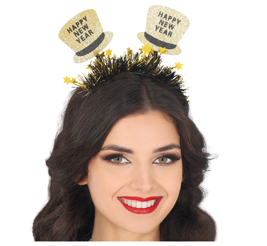 GP31542 – Silvester Glanz Haarreif – Farbe: Gold, Ansicht 2