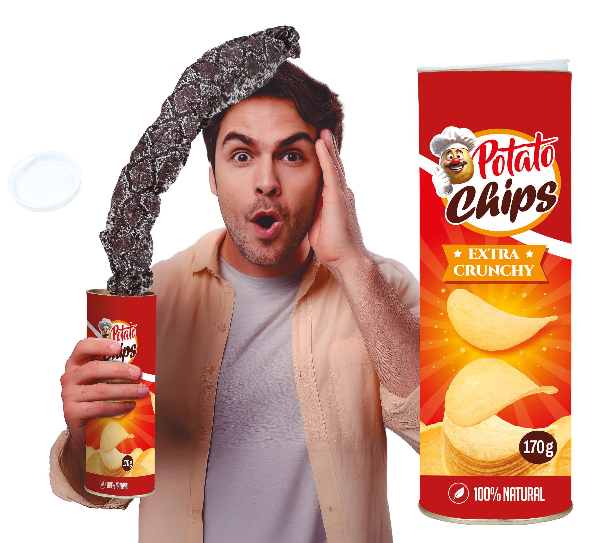 GP31710 – Überraschungsspaß Karnevalsschlange Mit Aha – Farbe: Mehrfarbig