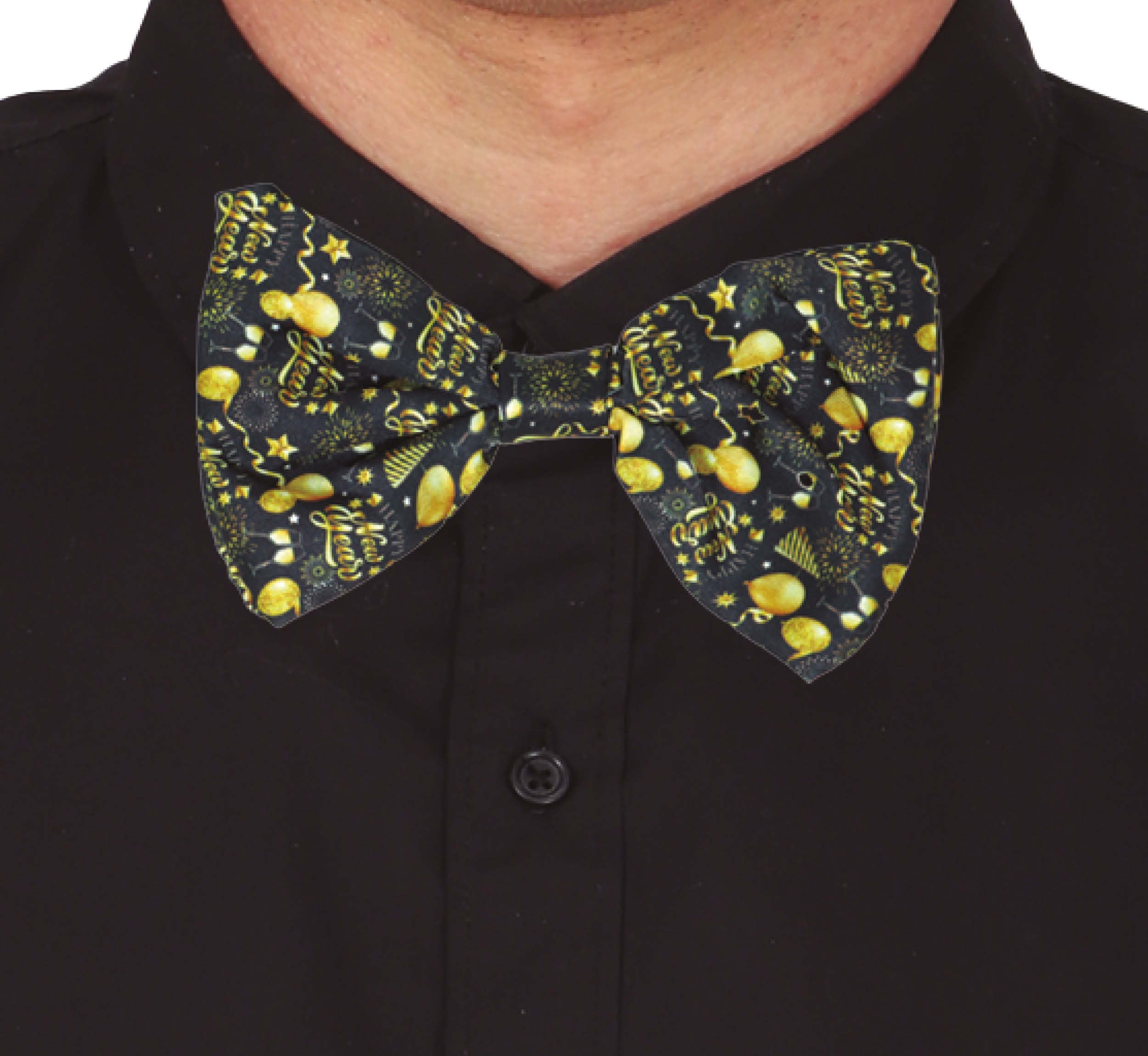 GP31808 – Silvester Fliege Neujahrsfeier Accessoire – Farbe: Schwarz